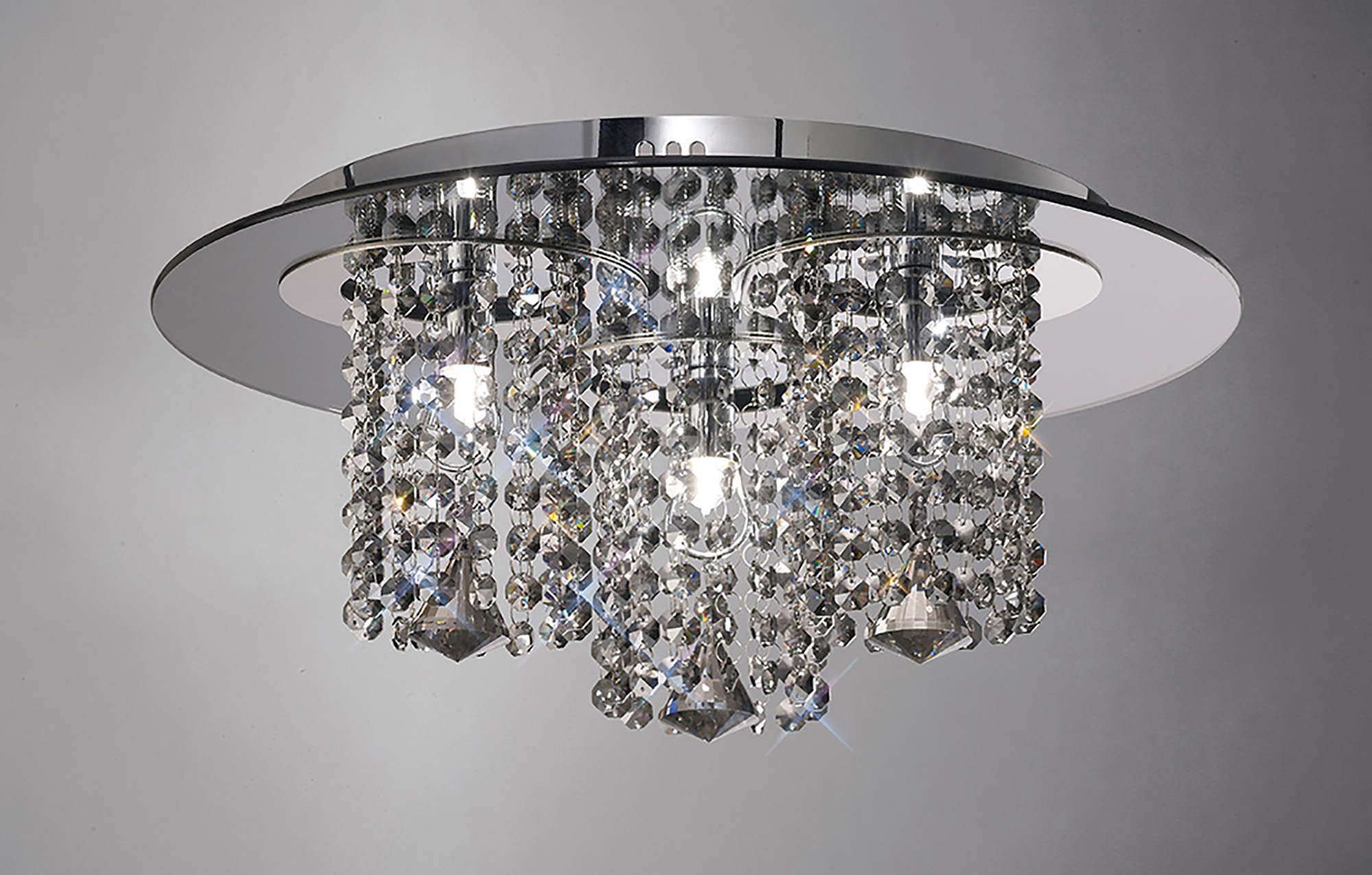 IL31466  Pegasus Crystal  Flush Ceiling 3 Light